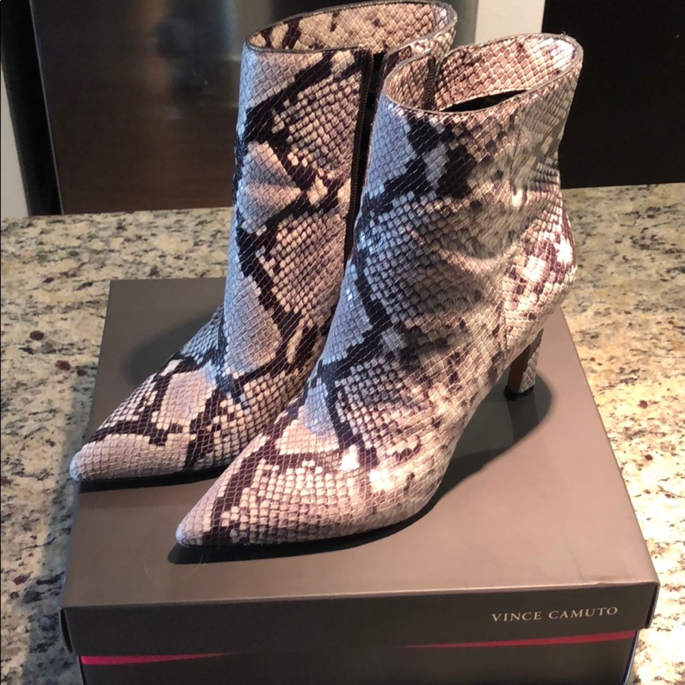 Vince Camuto Snakeskin Boots